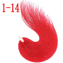 MERISIHAIR Ombre Senegalese Twist Hair Crochet braids 24 inch 30 Roots/pack Synthetic Braiding Hair for Women grey,blue,pink,bro