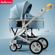 belecoo baby stroller High landscape 2 in 1 baby car two way baby stroller folding portable trolley