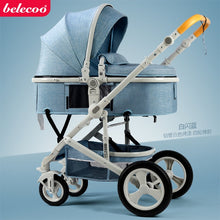 belecoo baby stroller High landscape 2 in 1 baby car two way baby stroller folding portable trolley