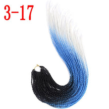 MERISIHAIR Ombre Senegalese Twist Hair Crochet braids 24 inch 30 Roots/pack Synthetic Braiding Hair for Women grey,blue,pink,bro