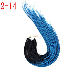 MERISIHAIR Ombre Senegalese Twist Hair Crochet braids 24 inch 30 Roots/pack Synthetic Braiding Hair for Women grey,blue,pink,bro