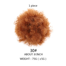 WEILAI Bun Chignon Hair Accessories postiche cheveux Afro Puff Soft Fried Head Elastic Hair Rope Synthetic Buns for Black Woman