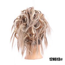 LUPU Synthetic Chignon Messy Scrunchie Elastic Band Hair Bun Straight Updo Hairpiece High Temperture Fiber Natural Fake Hair