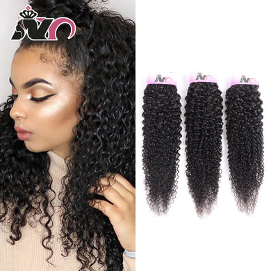 NY Hair 3 Piece Kinky Curly Brazilian Hair Bundles Natural Color 100% Human Hair Weave Bundles 8-30 inch Non Remy Hair Extension