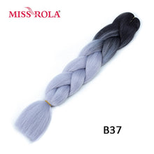 Miss Rola 100g 24 Inch Single Ombre Color Synthetic Hair Extension Crochet Twist Jumbo Braiding Kanekalon Hair
