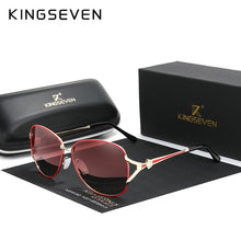 KINGSEVEN 2020 Women's Glasses Luxury Brand Sunglasses Gradient Polarized Lens Round Sun glasses Butterfly Oculos Feminino