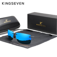 KINGSEVEN TR90 Rimless Sunglasses Men Ultralight High Quality Square Frameless Sun Glasses For Women Brand Designer Mirror Lens