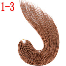 MERISIHAIR Ombre Senegalese Twist Hair Crochet braids 24 inch 30 Roots/pack Synthetic Braiding Hair for Women grey,blue,pink,bro