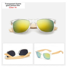Bamboo Sunglasses Men Women Travel Goggles Sun Glasses Vintage Wooden Leg Eyeglasses Fashion Brand Design Sunglasses Male Female