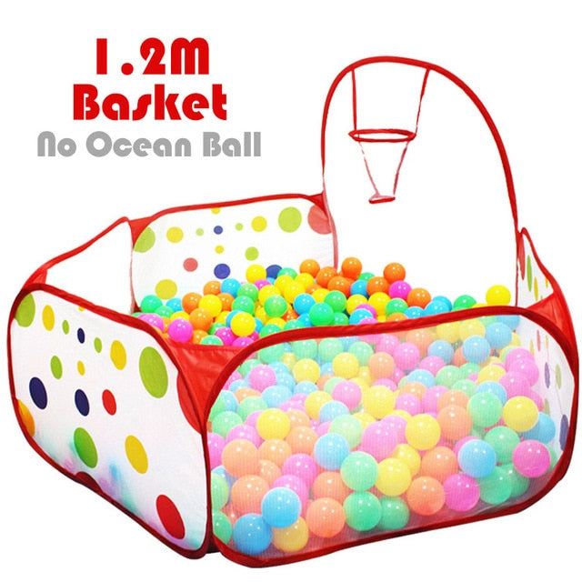 ballenbak tent Ocean Ball Pit Baby Playpen Children Toy Tent Ball Pool with Basket Ou – HimalayanSpices