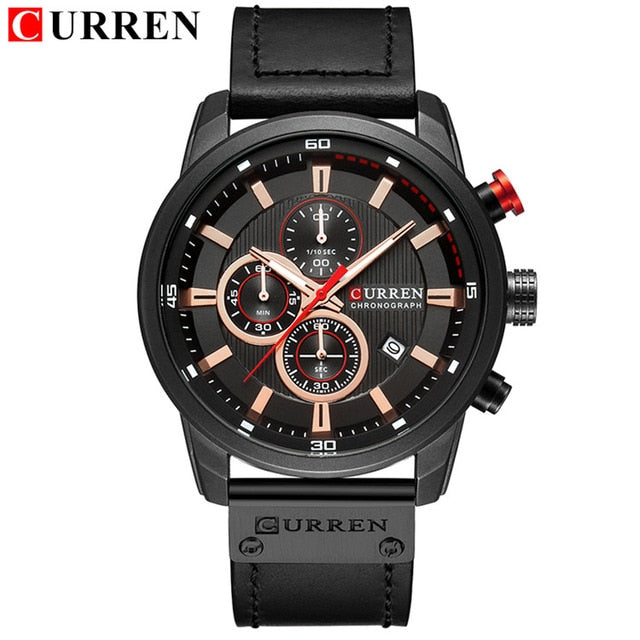 Black wrist watch for mens hot sale