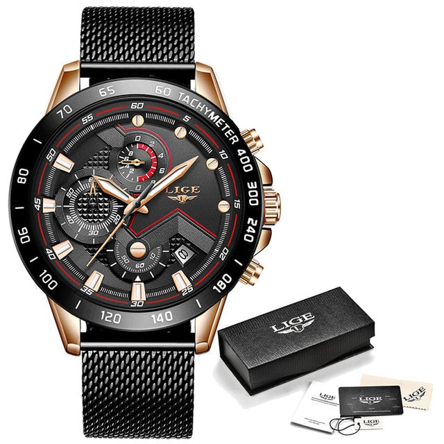 Cheap 2023 Men Watch Top Brand Luxury Sports Quartz Mens Watches Full Steel  Waterproof Chronograph Wristwatch Men Relogio Masculino