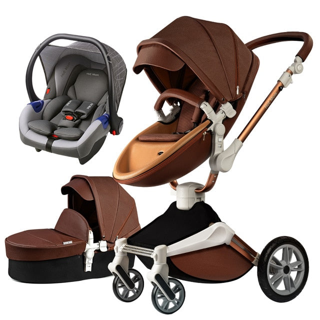 hot mom stroller with car seat Hot Mom Baby Stroller 3 in 1 travel system with bassinet and car seat, – HimalayanSpices