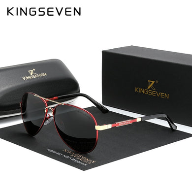 KINGSEVEN NEW Fashion Men's Aluminum Sunglasses Polarized Fishing Driving Sun glasses Brand Men UV400 Photochromism Lens Male