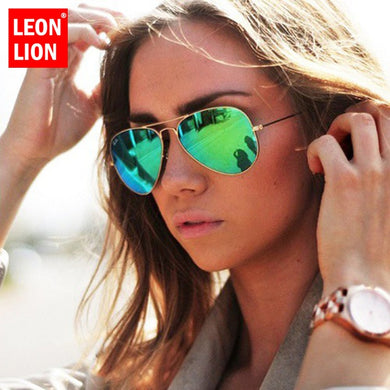 LeonLion 2020 Pilot Mirror Sunglasses Women/Men Brand Designer Luxury Sun Glasses Women Vintage Outdoor Driving Oculos De Sol