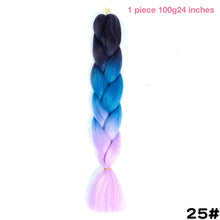 MANWEI 100g 24 Inch Synthetic Braiding Ombre Color Synthetic Hair Extension Crochet Twist Jumbo Braiding Kanekalon Hair