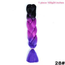 MANWEI 100g 24 Inch Synthetic Braiding Ombre Color Synthetic Hair Extension Crochet Twist Jumbo Braiding Kanekalon Hair