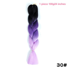 MANWEI 100g 24 Inch Synthetic Braiding Ombre Color Synthetic Hair Extension Crochet Twist Jumbo Braiding Kanekalon Hair