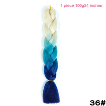 MANWEI 100g 24 Inch Synthetic Braiding Ombre Color Synthetic Hair Extension Crochet Twist Jumbo Braiding Kanekalon Hair