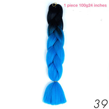 MANWEI 100g 24 Inch Synthetic Braiding Ombre Color Synthetic Hair Extension Crochet Twist Jumbo Braiding Kanekalon Hair