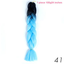 MANWEI 100g 24 Inch Synthetic Braiding Ombre Color Synthetic Hair Extension Crochet Twist Jumbo Braiding Kanekalon Hair
