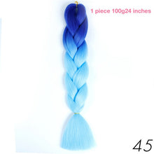 MANWEI 100g 24 Inch Synthetic Braiding Ombre Color Synthetic Hair Extension Crochet Twist Jumbo Braiding Kanekalon Hair
