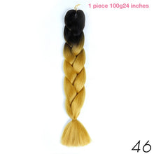 MANWEI 100g 24 Inch Synthetic Braiding Ombre Color Synthetic Hair Extension Crochet Twist Jumbo Braiding Kanekalon Hair