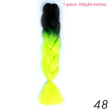 MANWEI 100g 24 Inch Synthetic Braiding Ombre Color Synthetic Hair Extension Crochet Twist Jumbo Braiding Kanekalon Hair