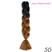 MANWEI 100g 24 Inch Synthetic Braiding Ombre Color Synthetic Hair Extension Crochet Twist Jumbo Braiding Kanekalon Hair