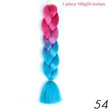 MANWEI 100g 24 Inch Synthetic Braiding Ombre Color Synthetic Hair Extension Crochet Twist Jumbo Braiding Kanekalon Hair