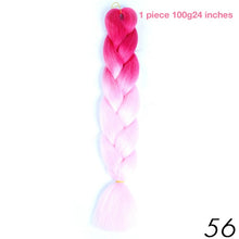 MANWEI 100g 24 Inch Synthetic Braiding Ombre Color Synthetic Hair Extension Crochet Twist Jumbo Braiding Kanekalon Hair