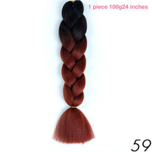 MANWEI 100g 24 Inch Synthetic Braiding Ombre Color Synthetic Hair Extension Crochet Twist Jumbo Braiding Kanekalon Hair