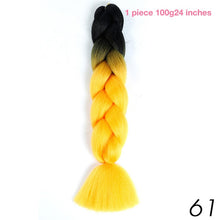 MANWEI 100g 24 Inch Synthetic Braiding Ombre Color Synthetic Hair Extension Crochet Twist Jumbo Braiding Kanekalon Hair