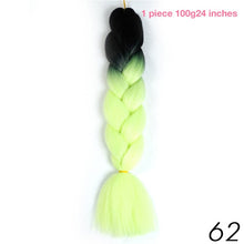 MANWEI 100g 24 Inch Synthetic Braiding Ombre Color Synthetic Hair Extension Crochet Twist Jumbo Braiding Kanekalon Hair