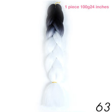 MANWEI 100g 24 Inch Synthetic Braiding Ombre Color Synthetic Hair Extension Crochet Twist Jumbo Braiding Kanekalon Hair