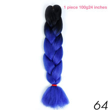 MANWEI 100g 24 Inch Synthetic Braiding Ombre Color Synthetic Hair Extension Crochet Twist Jumbo Braiding Kanekalon Hair
