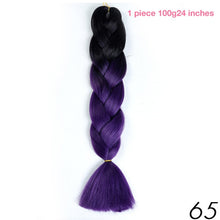MANWEI 100g 24 Inch Synthetic Braiding Ombre Color Synthetic Hair Extension Crochet Twist Jumbo Braiding Kanekalon Hair