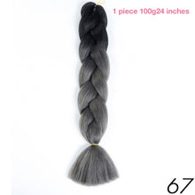MANWEI 100g 24 Inch Synthetic Braiding Ombre Color Synthetic Hair Extension Crochet Twist Jumbo Braiding Kanekalon Hair