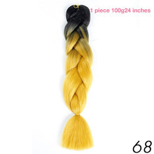 MANWEI 100g 24 Inch Synthetic Braiding Ombre Color Synthetic Hair Extension Crochet Twist Jumbo Braiding Kanekalon Hair