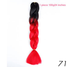 MANWEI 100g 24 Inch Synthetic Braiding Ombre Color Synthetic Hair Extension Crochet Twist Jumbo Braiding Kanekalon Hair