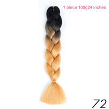 MANWEI 100g 24 Inch Synthetic Braiding Ombre Color Synthetic Hair Extension Crochet Twist Jumbo Braiding Kanekalon Hair