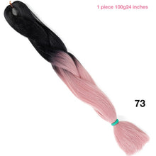 MANWEI 100g 24 Inch Synthetic Braiding Ombre Color Synthetic Hair Extension Crochet Twist Jumbo Braiding Kanekalon Hair