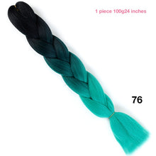 MANWEI 100g 24 Inch Synthetic Braiding Ombre Color Synthetic Hair Extension Crochet Twist Jumbo Braiding Kanekalon Hair