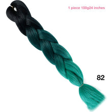 MANWEI 100g 24 Inch Synthetic Braiding Ombre Color Synthetic Hair Extension Crochet Twist Jumbo Braiding Kanekalon Hair