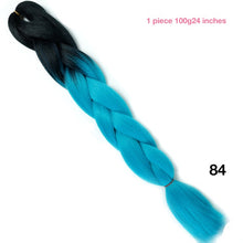 MANWEI 100g 24 Inch Synthetic Braiding Ombre Color Synthetic Hair Extension Crochet Twist Jumbo Braiding Kanekalon Hair