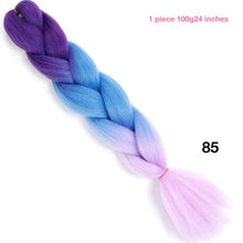 MANWEI 100g 24 Inch Synthetic Braiding Ombre Color Synthetic Hair Extension Crochet Twist Jumbo Braiding Kanekalon Hair
