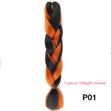 MANWEI 100g 24 Inch Synthetic Braiding Ombre Color Synthetic Hair Extension Crochet Twist Jumbo Braiding Kanekalon Hair