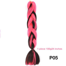 MANWEI 100g 24 Inch Synthetic Braiding Ombre Color Synthetic Hair Extension Crochet Twist Jumbo Braiding Kanekalon Hair
