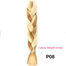 MANWEI 100g 24 Inch Synthetic Braiding Ombre Color Synthetic Hair Extension Crochet Twist Jumbo Braiding Kanekalon Hair