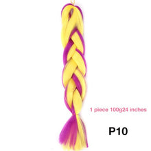 MANWEI 100g 24 Inch Synthetic Braiding Ombre Color Synthetic Hair Extension Crochet Twist Jumbo Braiding Kanekalon Hair